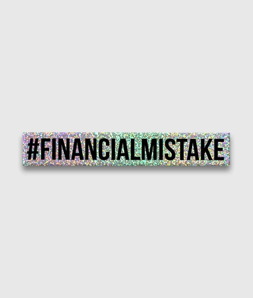 Financial Mistake Sticker - Glitter - Image 2