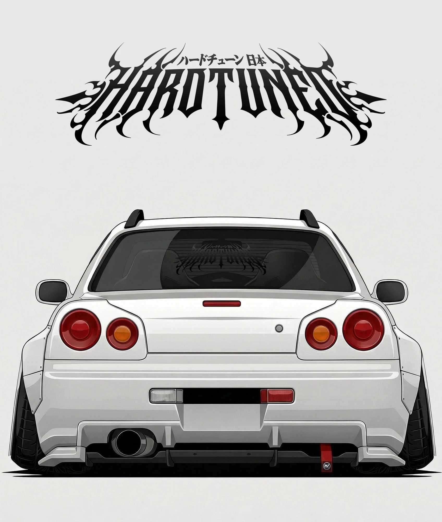 Hardtuned Metal Arch Vinyl Sticker - Image 3