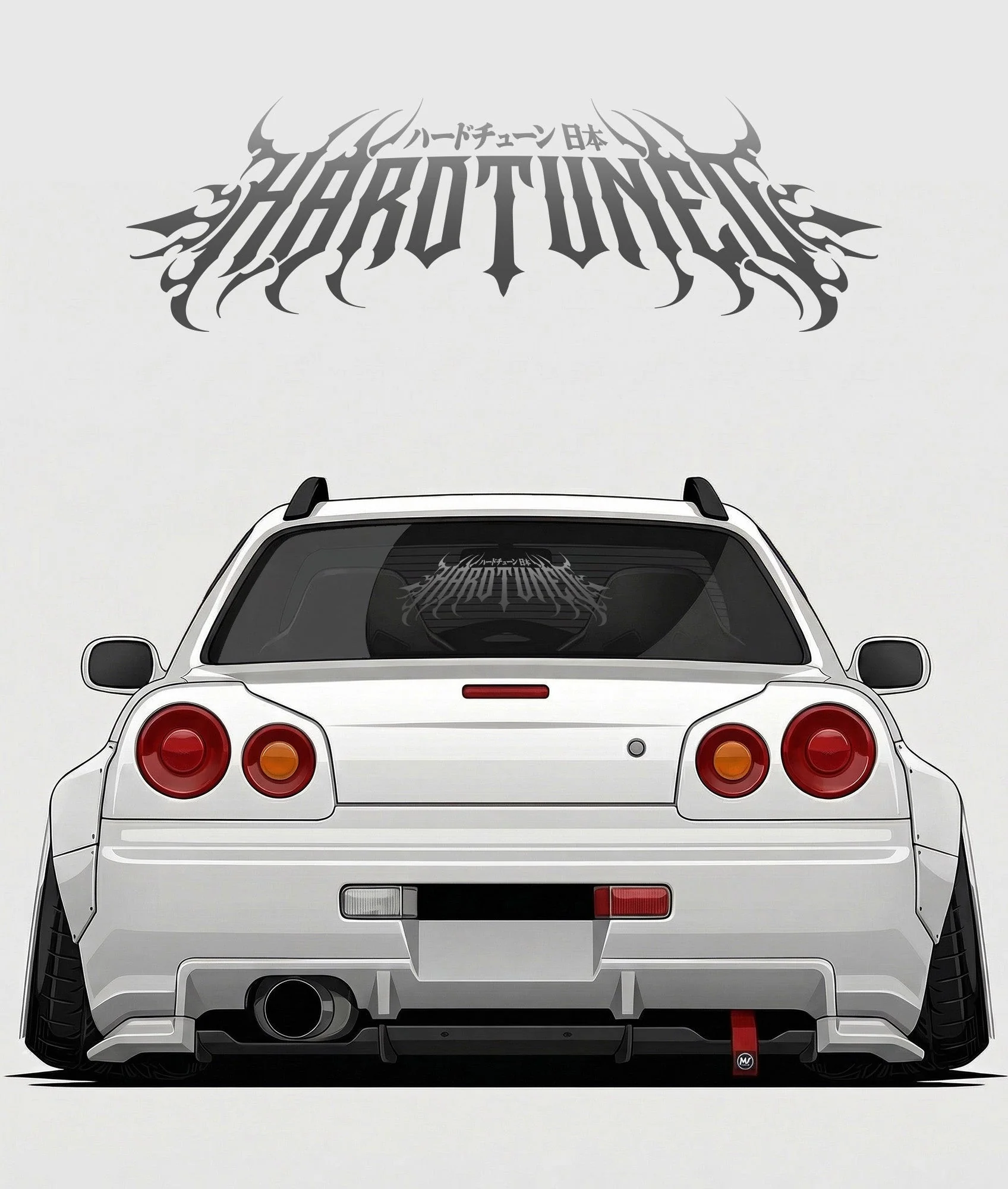 Hardtuned Metal Arch Vinyl Sticker - Image 5