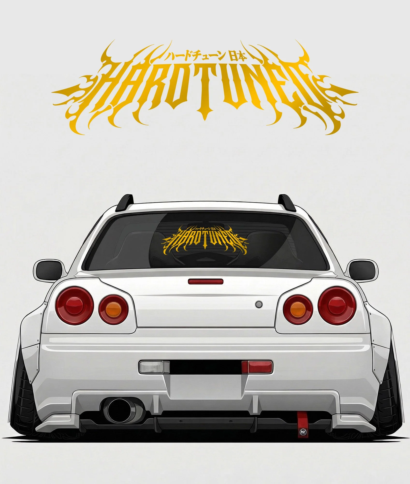 Hardtuned Metal Arch Vinyl Sticker - Image 7