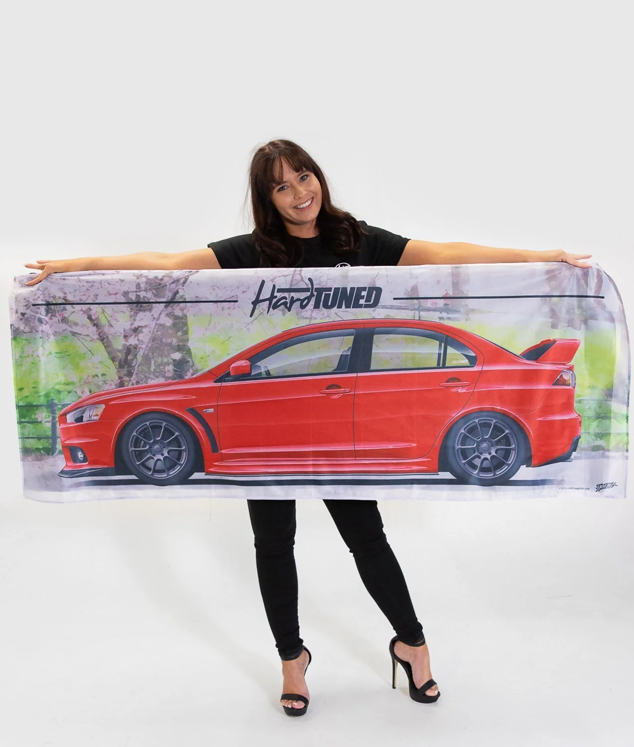Mitsubishi Evolution 10 Garage Flag - Image 2