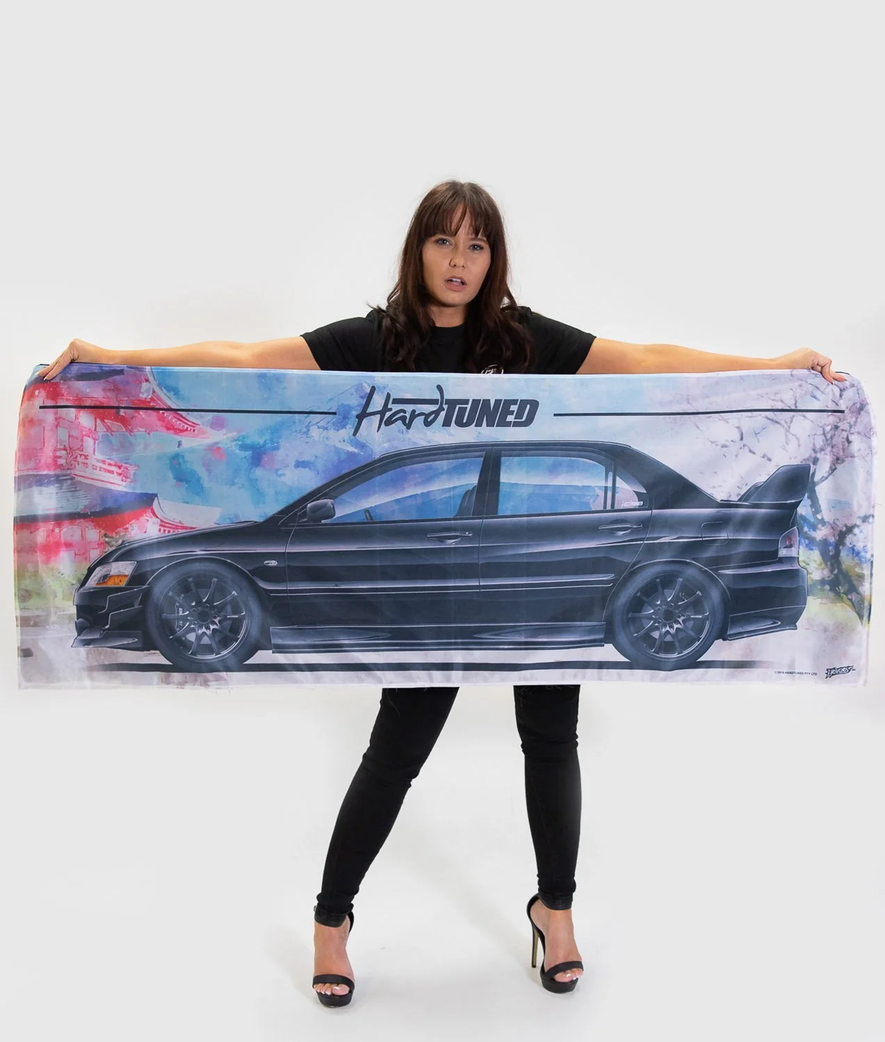 Mitsubishi Evolution 9 Garage Flag - Image 2
