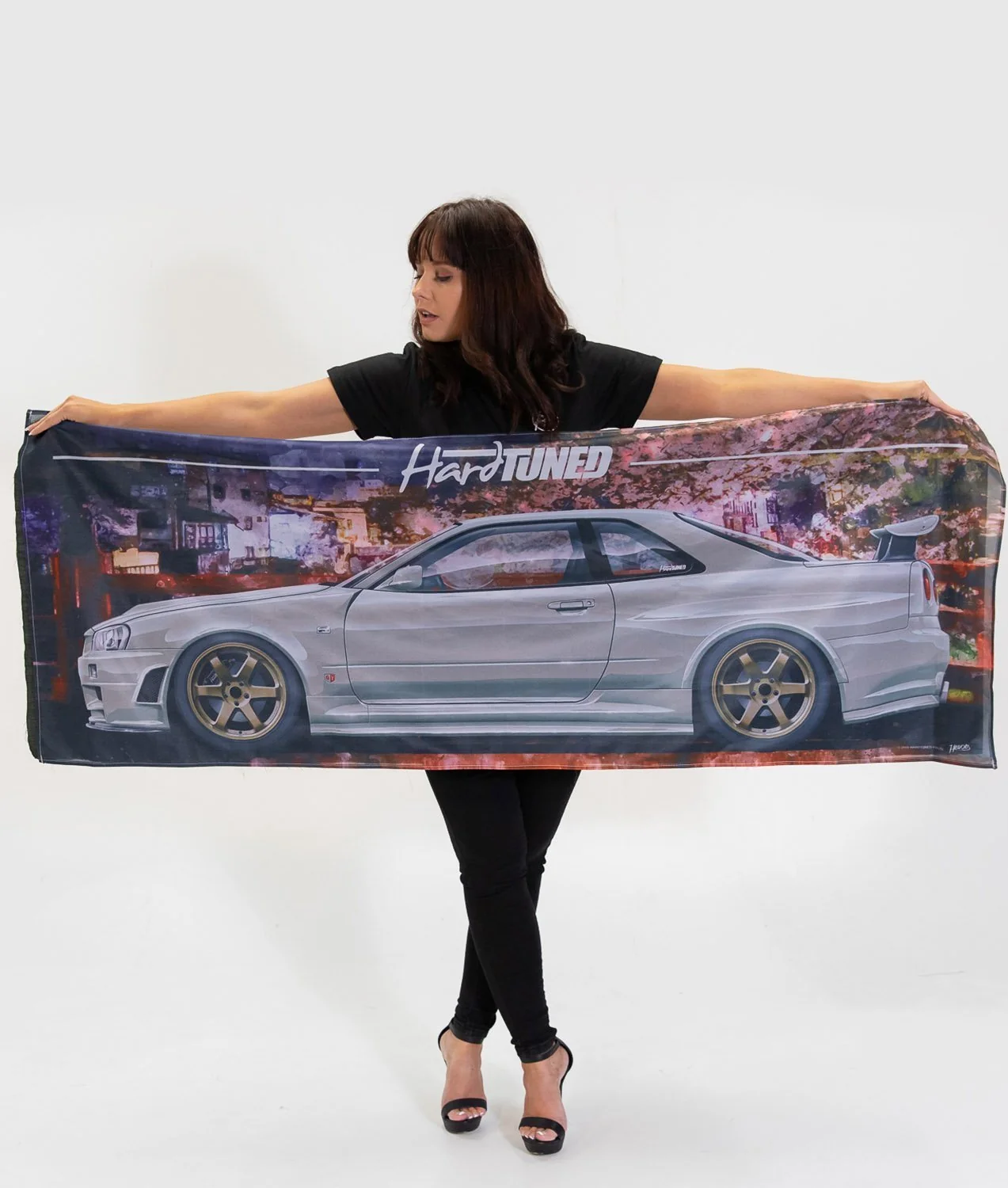 Nissan Skyline R34 GTR Garage Flag - Image 2